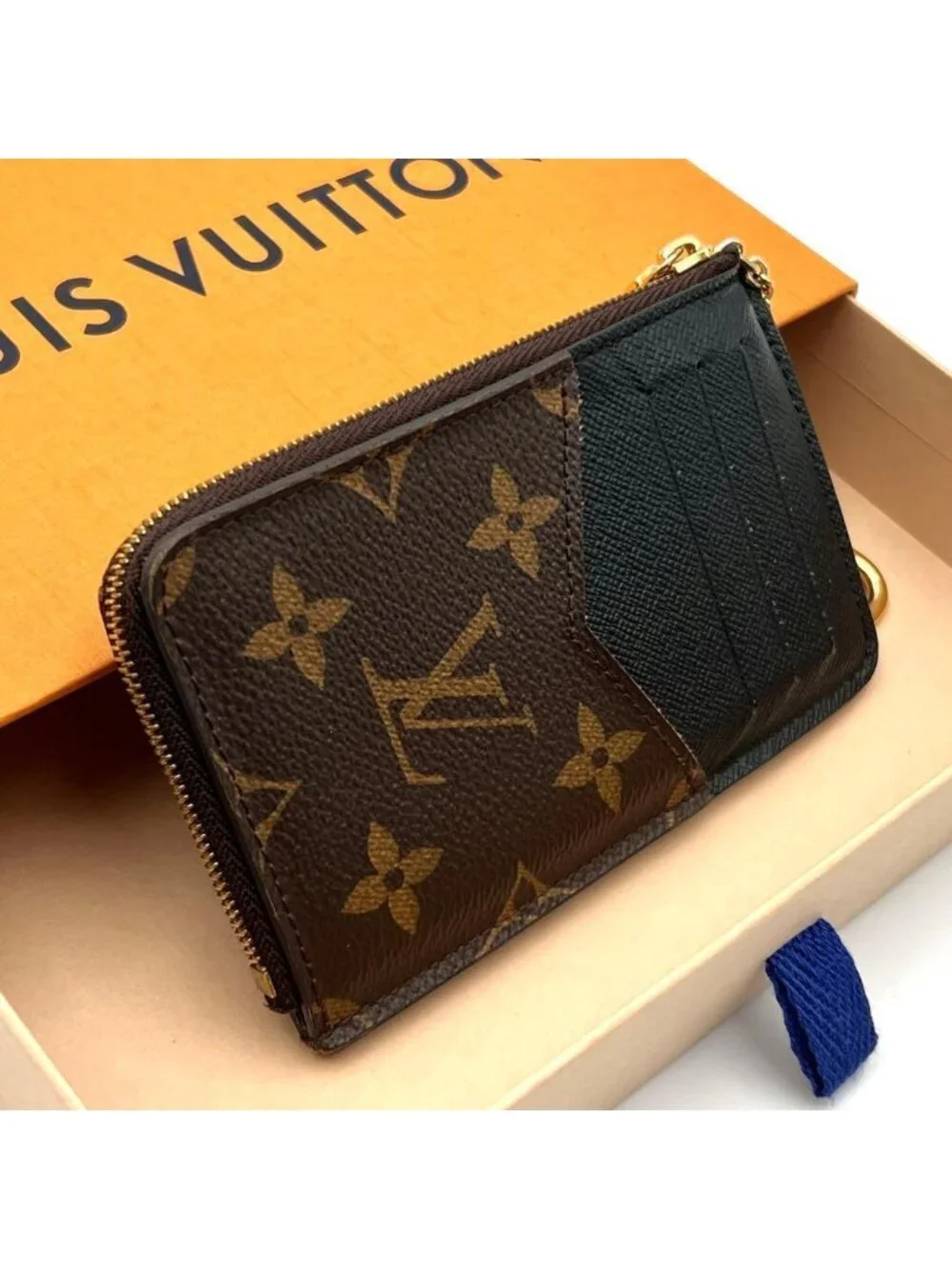 Louis Vuitton Monogram Card Holder Recto Verso Key Case Coin Purse